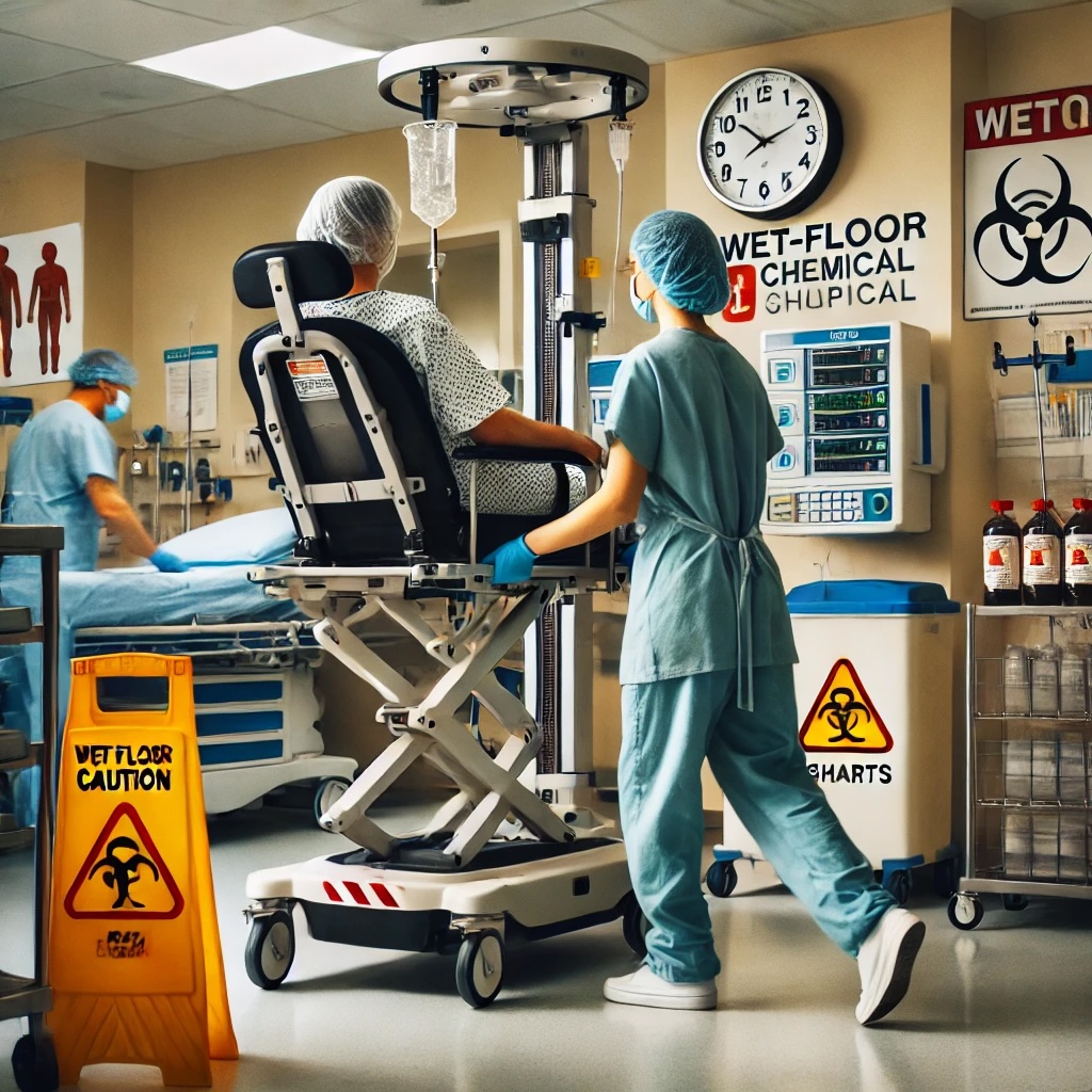 An image depicting a healthcare environment with safer procedures